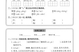 三下语文全册每日一练小纸条（含答案57页）