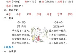 二下语文每课重点知识清单（18页）(4)